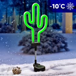 ERASF012-31 ЭРА Садовый неоновый светильник Кактус на солнечной батарее