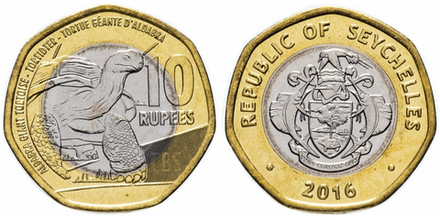 Сейшелы 10 рупий, 2016