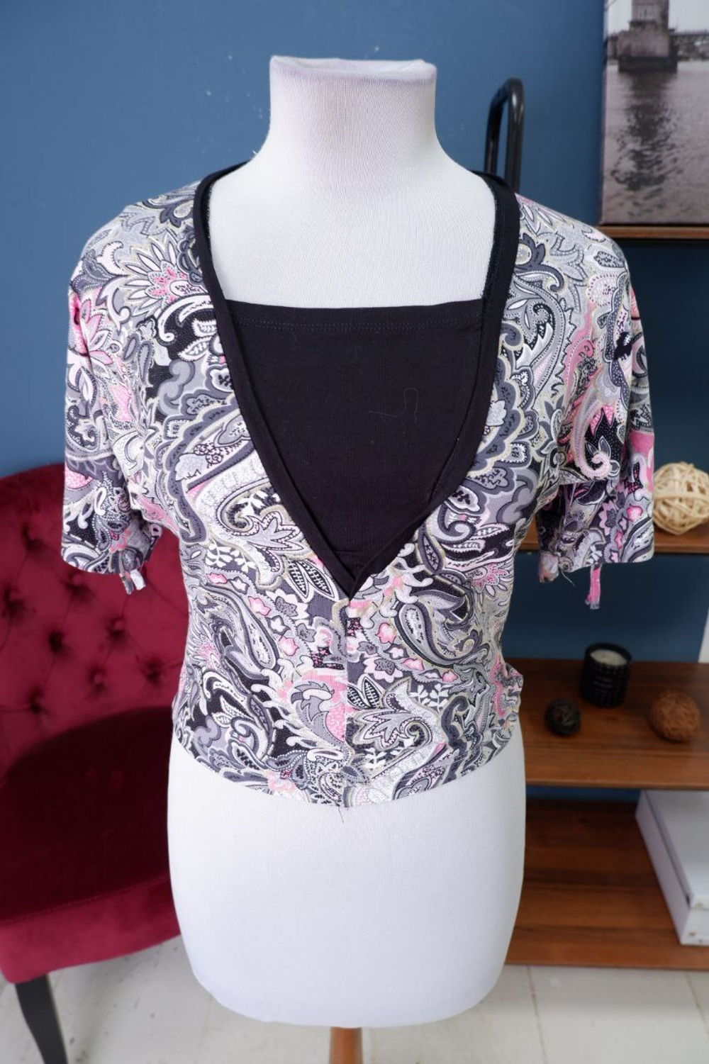 Футболка с принтом 40 размер