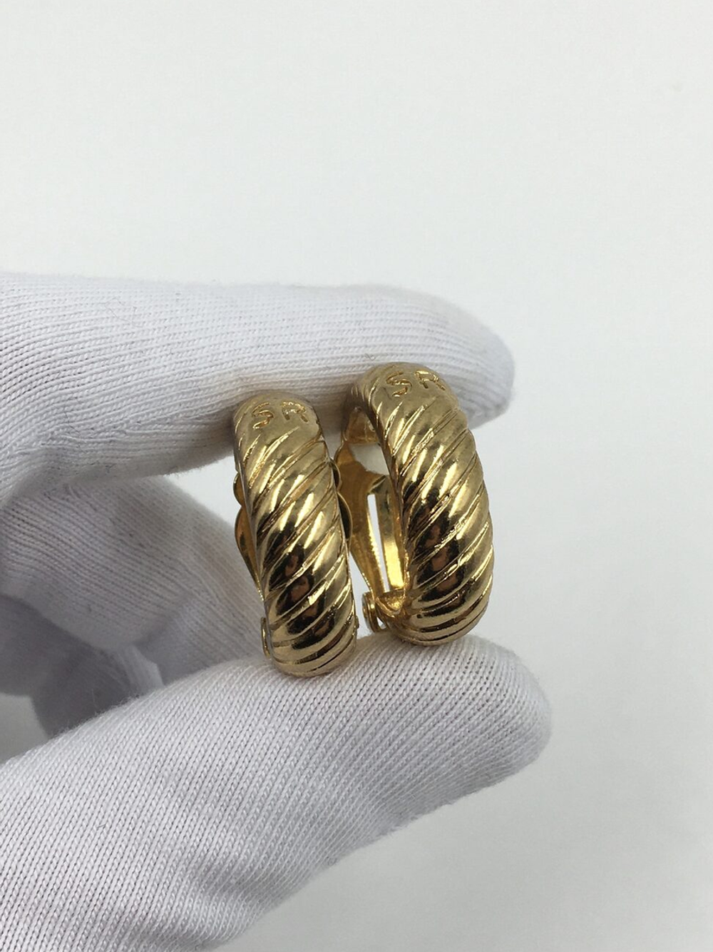 Клипсы кольца фактурные Sonia Rykiel