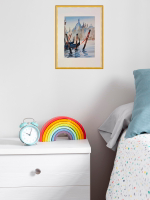 Картина авторская акварельная в паспарту 21х30 см на стену для интерьера "Венецианская романтика"