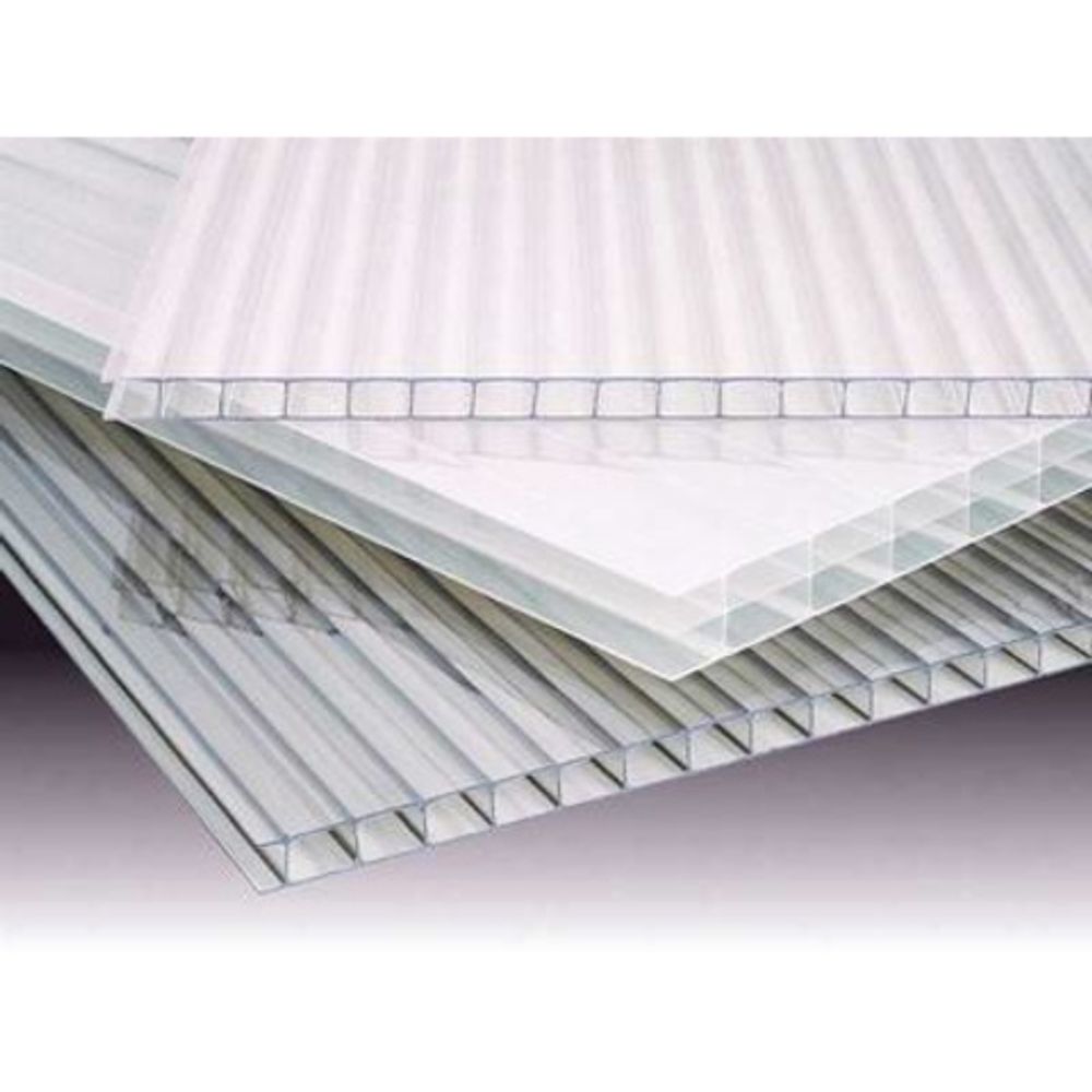 Сотовый поликарбонат 4 мм Green Stone прозрачный 2,1х6 0,67