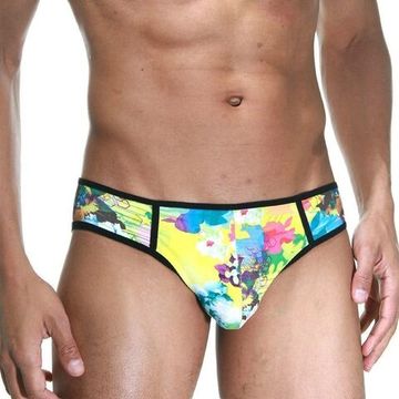 Мужские трусы брифы с разноцветным принтом Cosmos Colors FR40_YT
