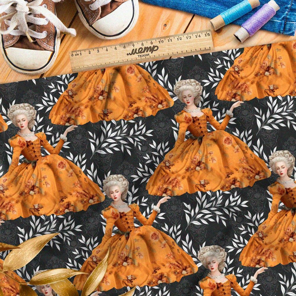 Ткань премиум флис живописные сны