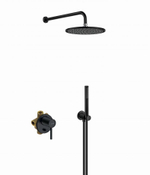 Душевая система встроенная KLUDI Bozz черный матовый