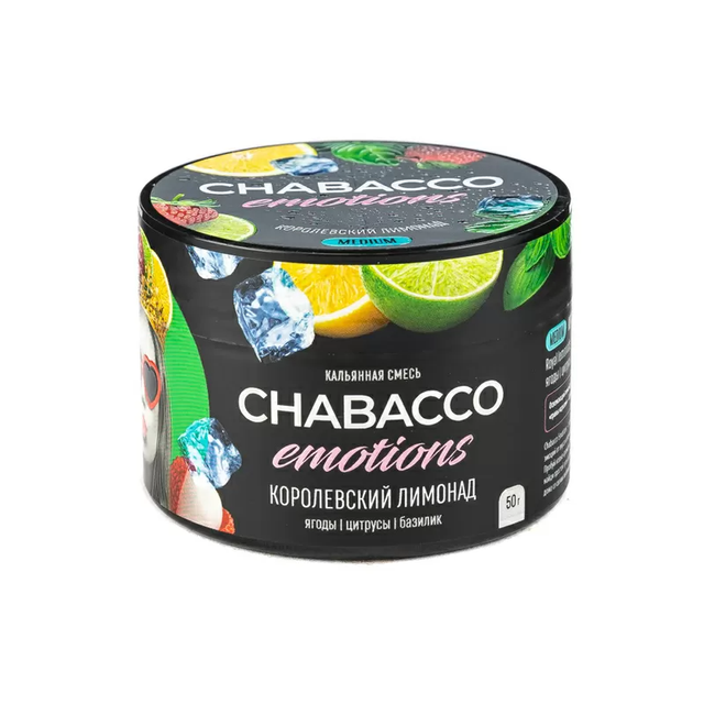 Бестабачная смесь Chabacco Emotions Medium - Королевский Лимонад 50 г