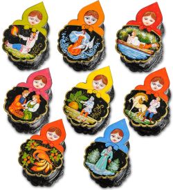 Народные промыслы ШК-12/ 1 Шкатулка «Матрешка» в асс.