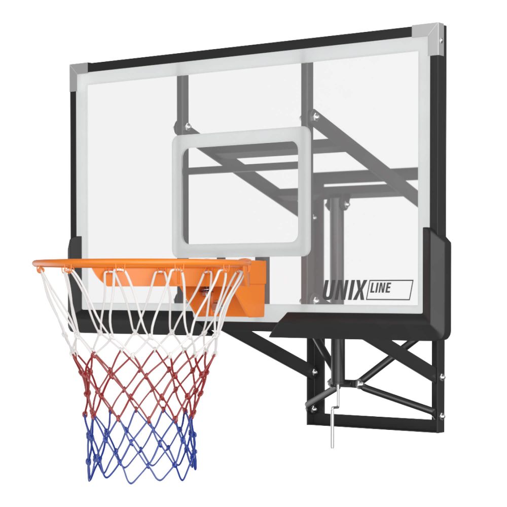 Баскетбольный щит регулируемый UNIX Line B-Backboard-PC 50&quot;x32&quot; R45