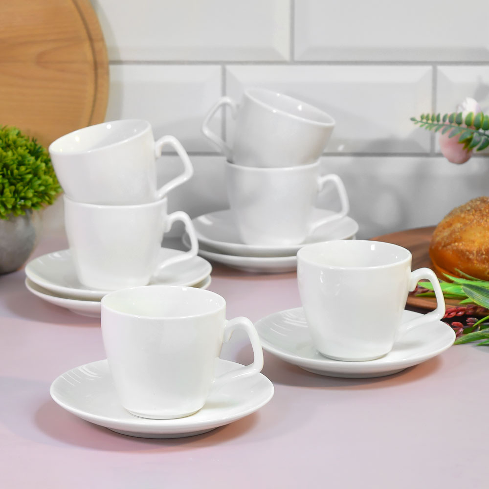 Чайный набор 12 предметов 200мл "Классика", NSF12-L-WH