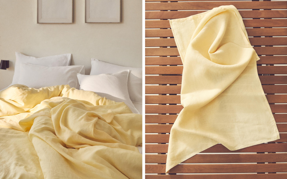 Пододеяльник Zara Home хлопок, лён 100%, однотонный, 3115/088
