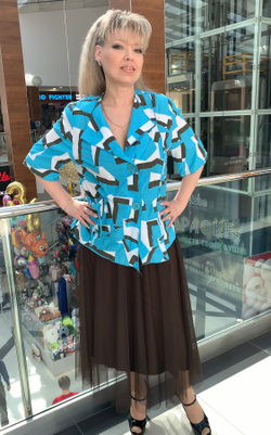 Короткий коттоновый жакет-пиджак