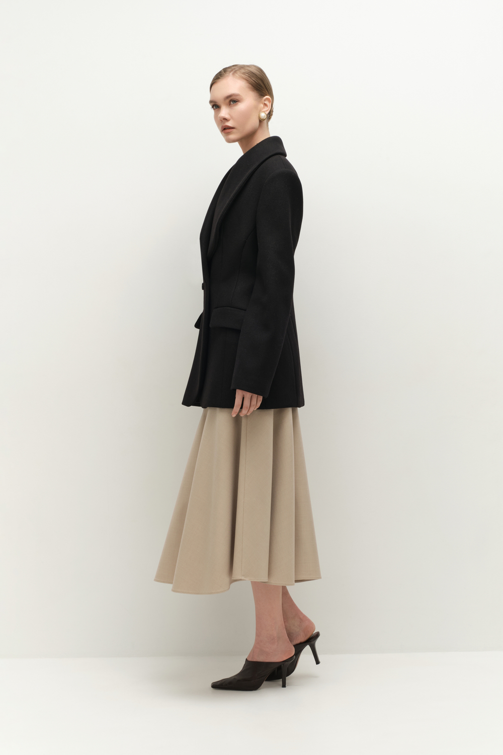 Жакет пальто приталенный