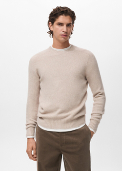Джемпер из смесового шерстяного трикотажа