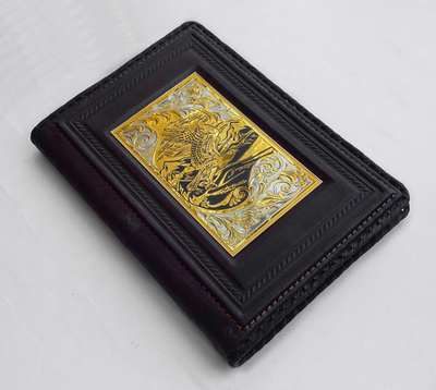 Ежедневник из натуральной кожи "Орел". Златоуст