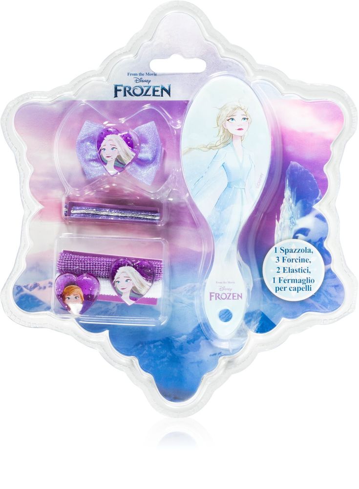 Disney Elsa hairbrush 1 шт. + Anna &amp; Elsa Hair bands 2 шт. + Hair pins 3 шт. + Elsa Hair bow 1 шт. Frozen 2 Hair Set II