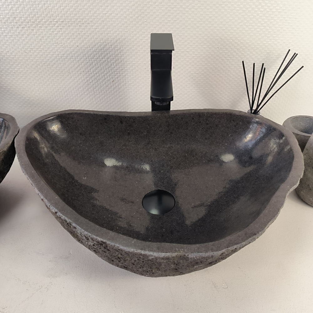 Раковина из речного камня ПАРА! RS-65483 52*36*14 0866