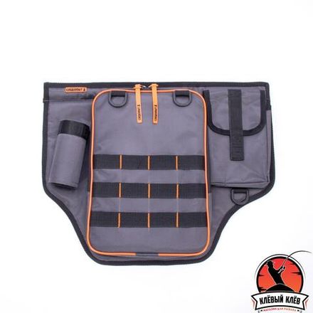 Сумка рыболовная поясная &quot;СЛЕДОПЫТ&quot; Fishing Belt Bag Light, 44х35х6 см, цв. серый + 1 коробка LUNO 2