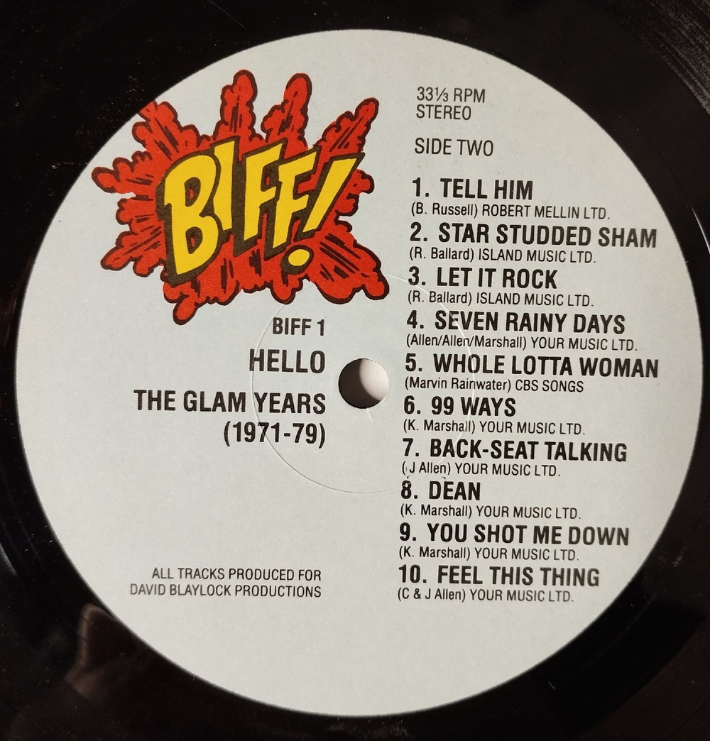 Винтажная виниловая пластинка LP Hello The Glam Years 1971 1979 (UK 1988)