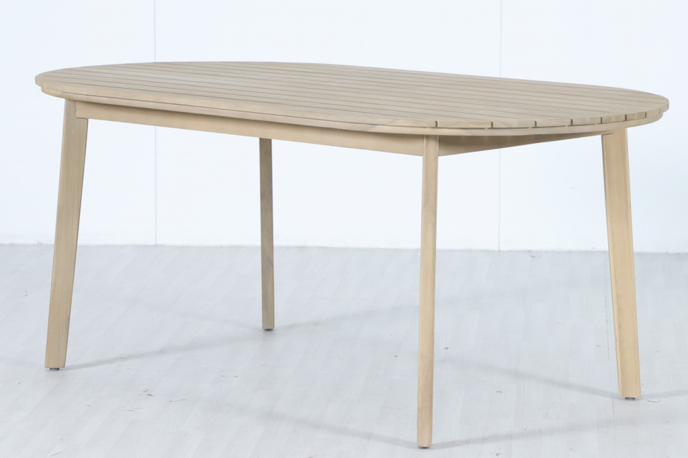 Стол деревянный обеденный Tagliamento Madrague, светлый тик