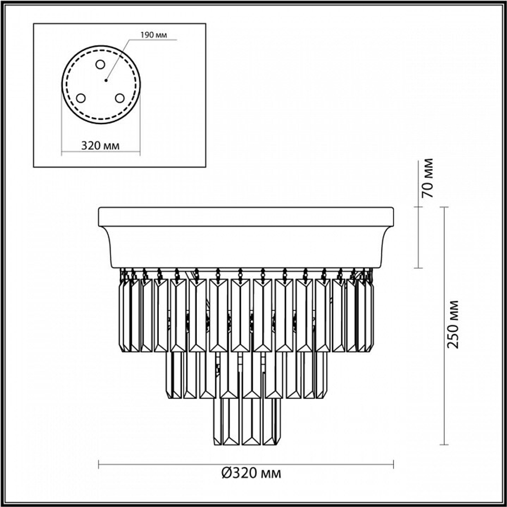 Накладная люстра Lumion 5258/3C