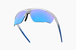 Спортивные очки Demetz Relief L / Matte Crystal / Matte Blue 67-13 Grey Polarized Mirror Electric Blue Cat.3