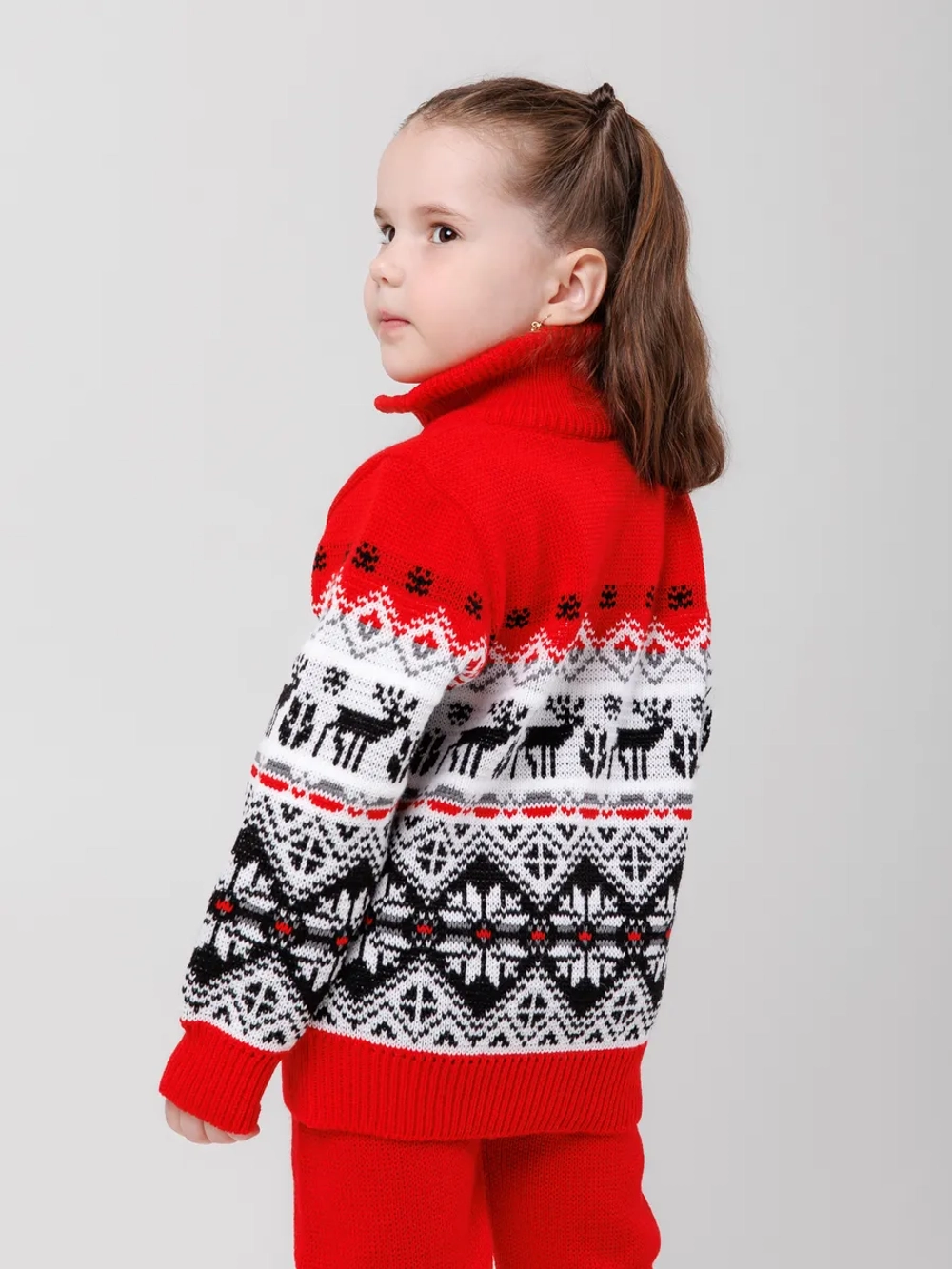 Кофта вязаная на молнии "Северное сияние"