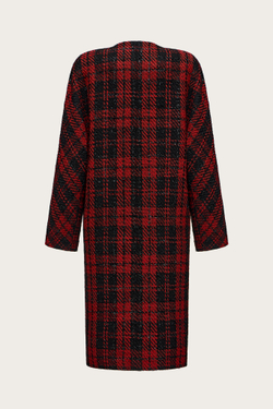 ПАЛЬТО-МИДИ ИЗ ШЕРСТИ С ЛЮРЕКСНОЙ НИТЬЮ