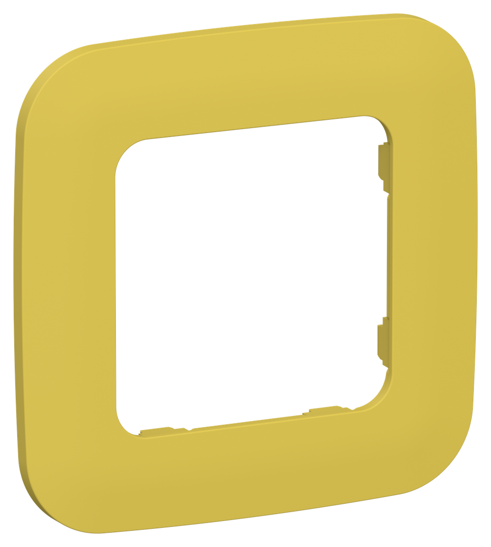 FLITE Рамка 1-местная РУ-1-А-ФлЖК желтый карри IEK