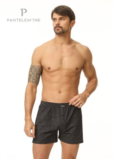 Трусы мужские семейные для больших мужчин Pantelemone PMBB-412, треугольники  темно-серые