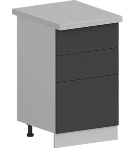 Кухня Модуль ШН3Я 500 Вотан / Графит Софт