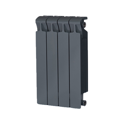 Радиатор биметаллический монолитный секционный с боковым подключением RIFAR MONOLIT 500/100, цвет АНТРАЦИТ