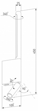 Бра с подсветкой Elektrostandard Sarca a066402