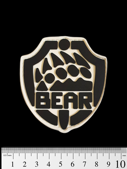 Шеврон ЧВК BEAR PVC. Чёрный