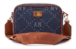 MLB PVC Camera Bag, Shoulder Bag, Crossbody Bag Regular Unisex Denim Blue