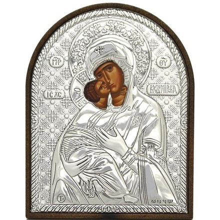 Владимирская Богородица. Маленькая серебряная икона.