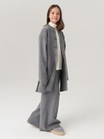 Кардиган для девочки в школу AT990 серый