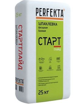 Шпатлевка цементная Perfekta Старт Глайд базовая 25 кг