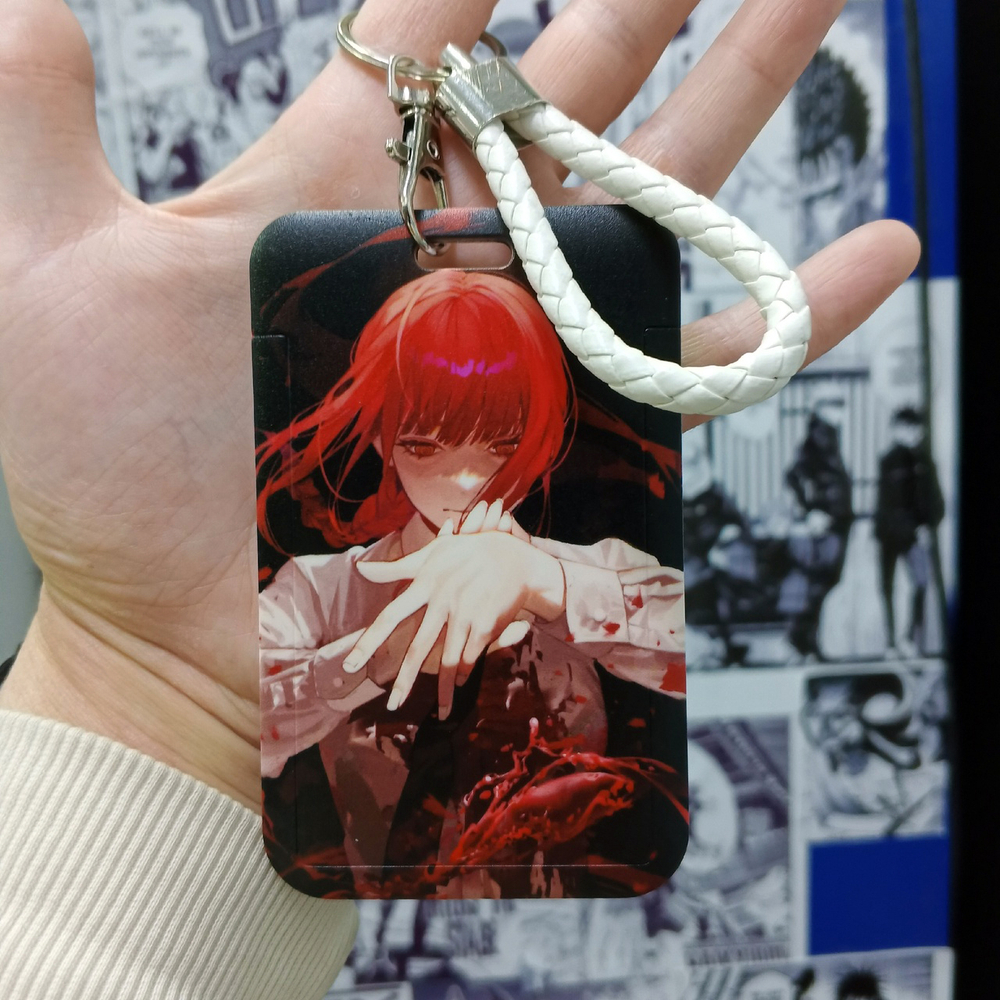 Кардхолдер с ремешком "Человек-бензопила"