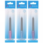 Пилка для ногтей металлическая на блистере «Ultramarine», цвет ручки микс, цвет пилки серебро,12,7см