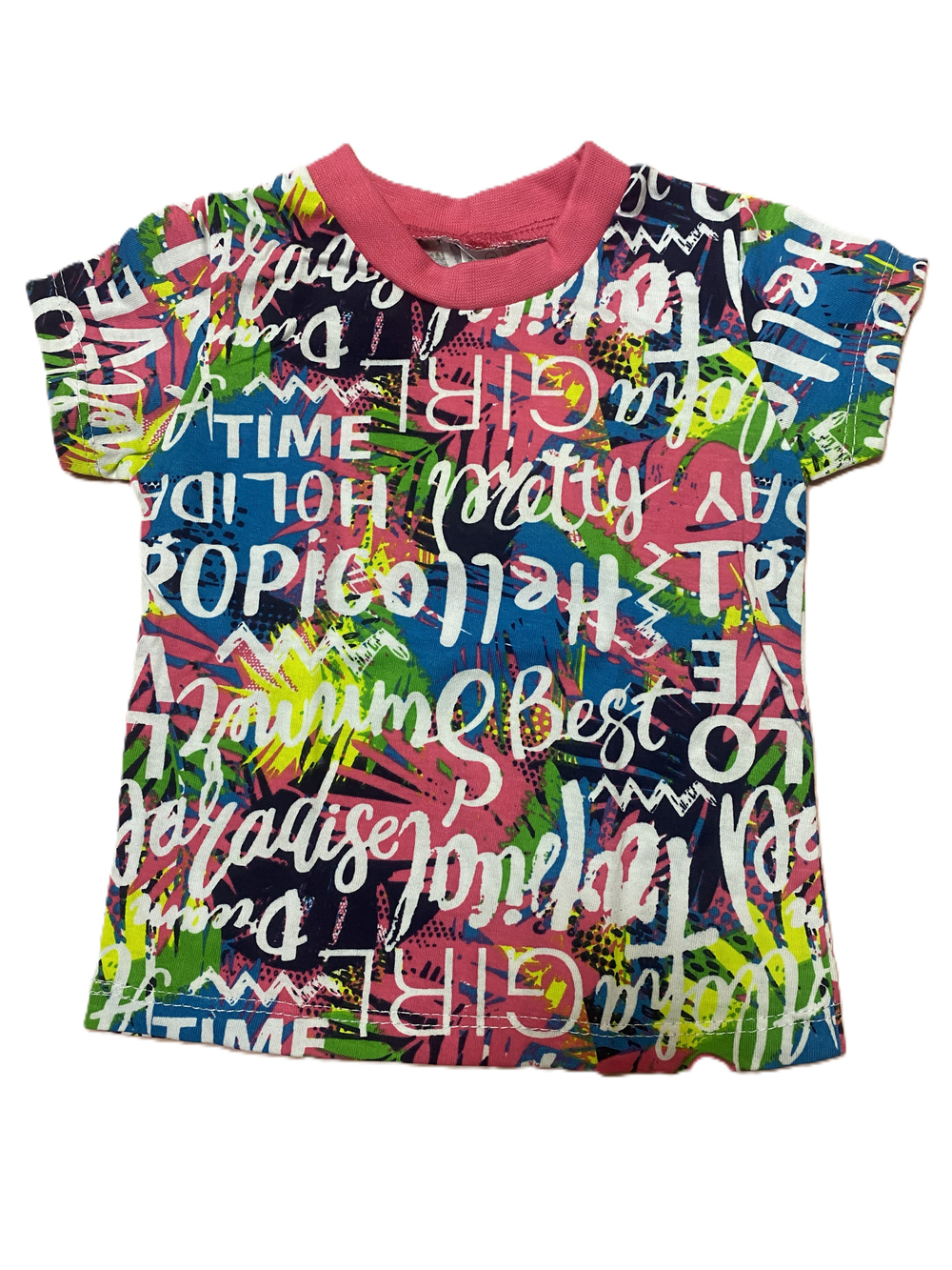 Футболка на девочку из кулирки (100% хлопок) на рост 68 см