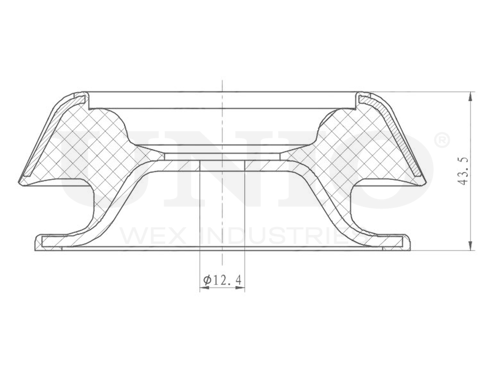 Опора амортизатора передняя UNIO RMP-13012