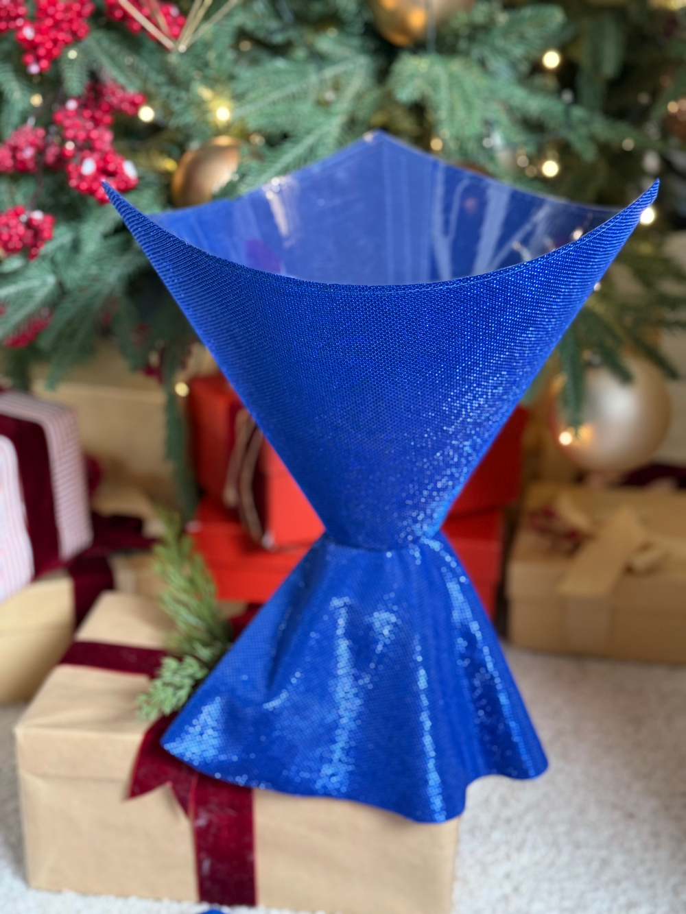 Платье Мерцание (треугольник). Цвет:Синий.