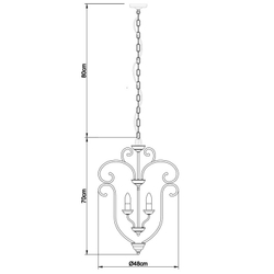 Подвесная люстра ARTE Lamp A8033SP-3CC