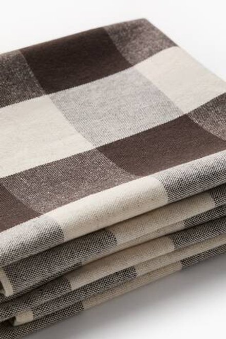 H&M HOME НАБОР КУХОННЫХ ПОЛОТЕНЕЦ ( 2 ШТ.), КОРИЧНЕВЫЙ