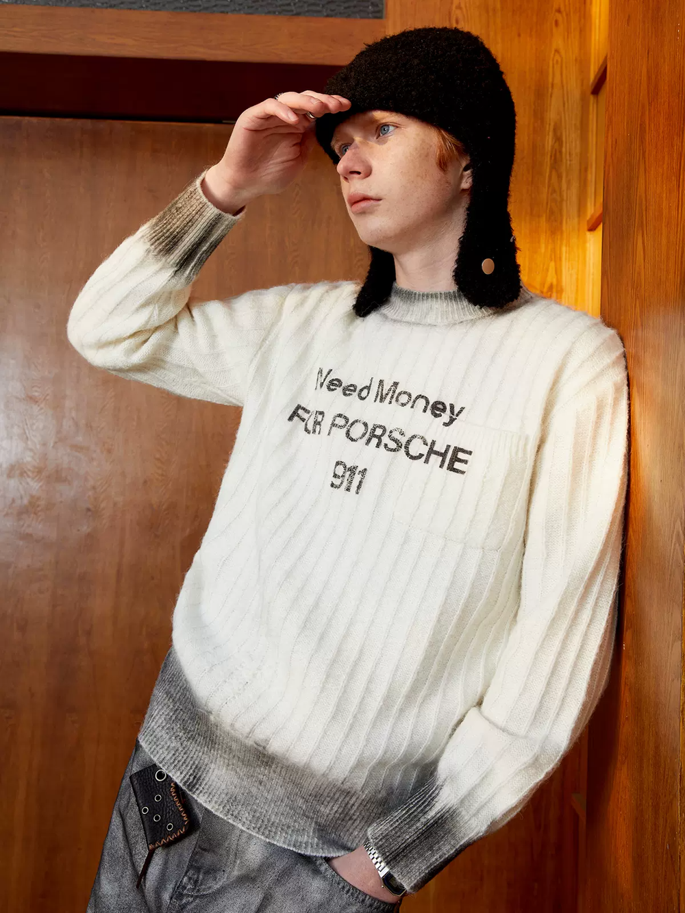 Свитер KREATE "911" Dirty-Spray Sweater