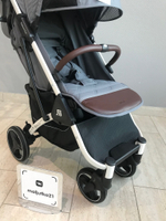 Коляска прогулочная Babalo 2024 Серый текстиль на белой раме