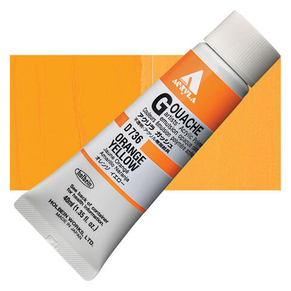 Holbein Acrylic Gouache 40 мл. 736 [А] Orange Yellow