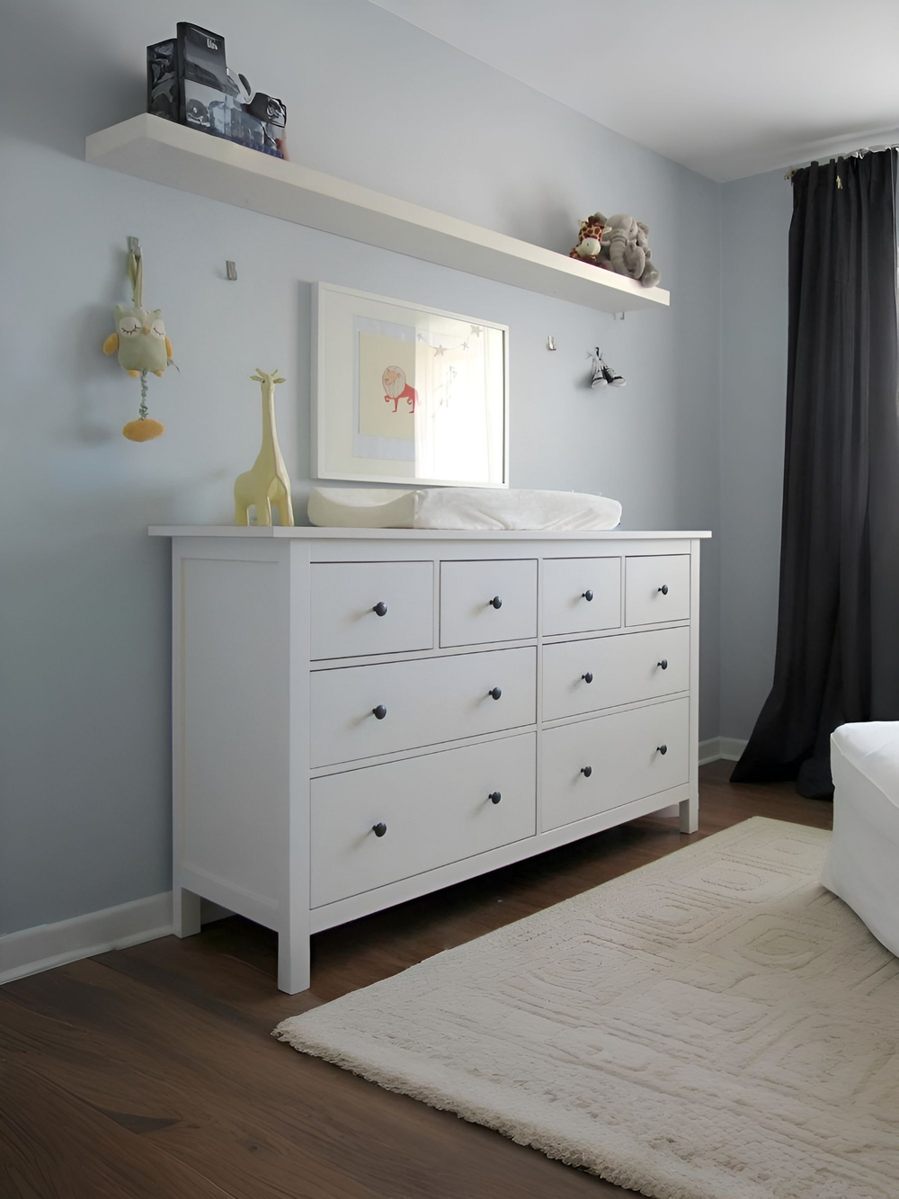 IKEA Комод TARVA 3 ящика, 79х95х39, белый, ТИРАНА (ТАРВА ИКЕА)