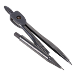 Циркуль автоматический с запасными грифелями, 4 линейки, пласт.футляр