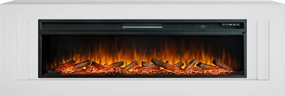 Каминокомплект Line 60 CRM (Разборный) - Санд сноу с очагом Vision 60 LOG LED
